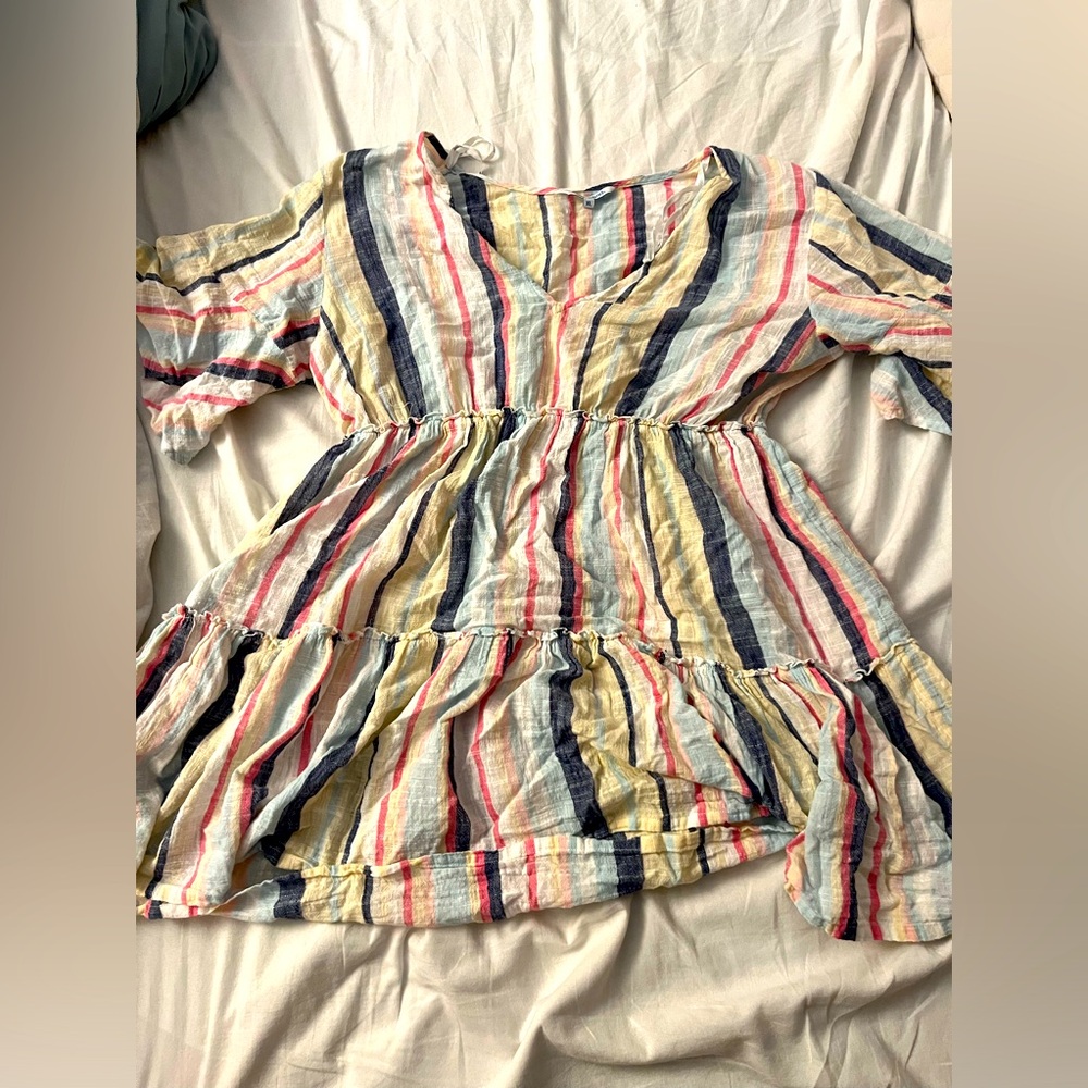 Short linen dress